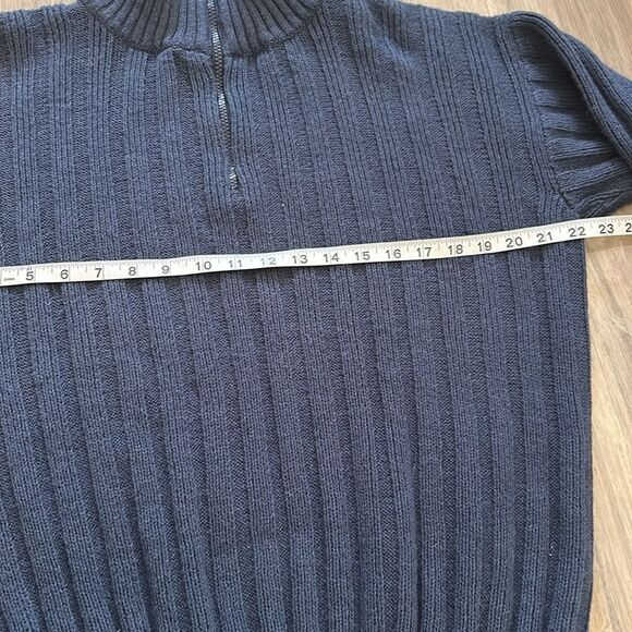 Aylin’s Peruvian Knit 1/4 Zip Ribbed Knit Pullover Jacket - Picture 5 of 7